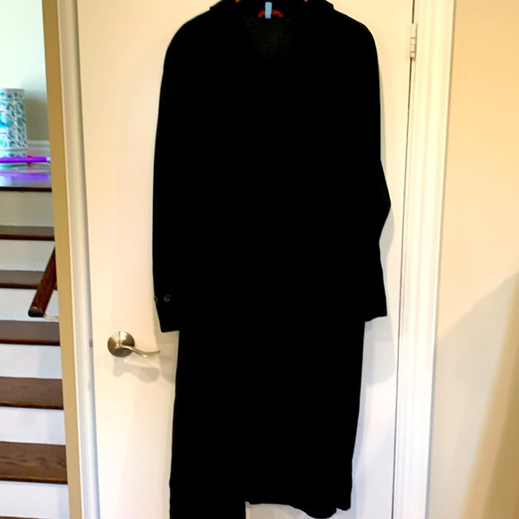 Japardine men lightweight full length black coat - Picture 2 of 7